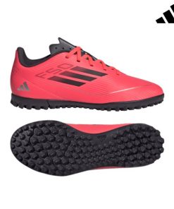 Adidas Football boots f50 club tf j turf ground (Size: 1, Colour: Pink/Black)