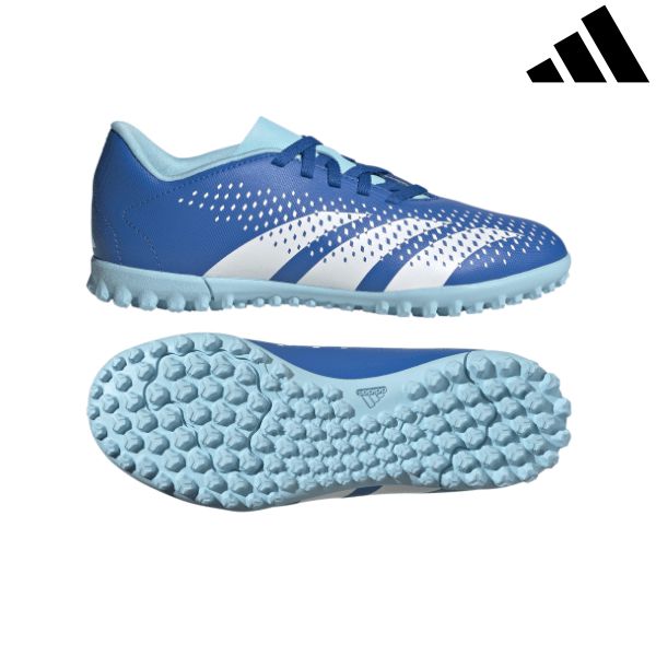 Adidas Football boots predator accuracy.4 tf j turf ground (Size: 1, Colour: Royal/White/Sky)