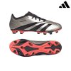 Adidas Football boots predator club fxg firm ground (Size: 4, Colour: Silver/Black/Orange)