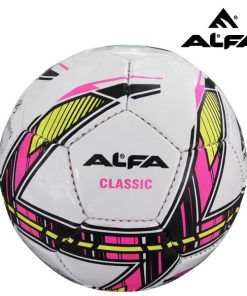 Alfa Football Classic Pvc 32 Pnl (Colour: White/Pink/Yellow/Black, Size: #3)