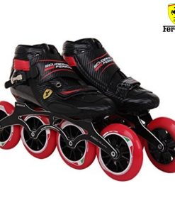 Ferrari Skates In-Line Adjustable Speed (Colour: Black, Size: 43)