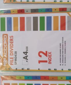 File Dividers PVC Index 1-12