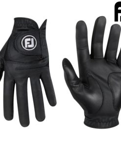 Footjoy Golf gloves left hand weathersof (Colour: Black, Size: L)