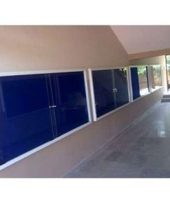 Heavy Duty Sliding Glass Notice Board 120cm x 60cm (4ft x 2ft)