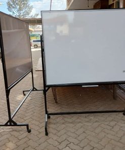Heavy Duty White Board With Movable Stand 120cm x 120cm (4ft x 4ft)