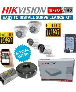 Hikvision 4 Cameras Kit Price in Kenya - Alltech Security Systems Kenya 0722967544