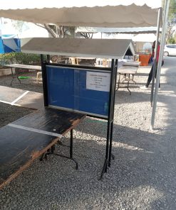 Outdoor Canopy Lockable Notice Board 120cm x 90cm (4ft x 3ft) - Rolim Whiteboard Store