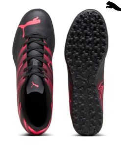 Puma Football boots attacanto tt turf ground (Size: 6, Colour: Black/Pink)