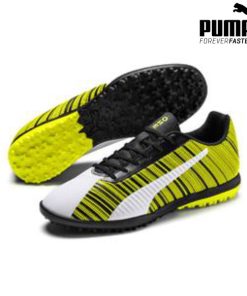 Puma Football Boots Tt One 5.4 Moulded Youth (Colour: White/Black, Size: 3)