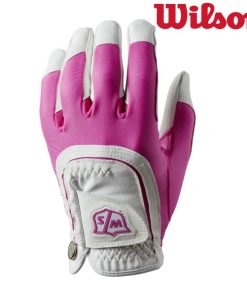 Wilson Golf Glove Left Hand W/S Fit All L Lh (Colour: Pink/White)