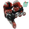 Xmbt Skates in-line adjustable (Size: 31_34, Colour: Red)